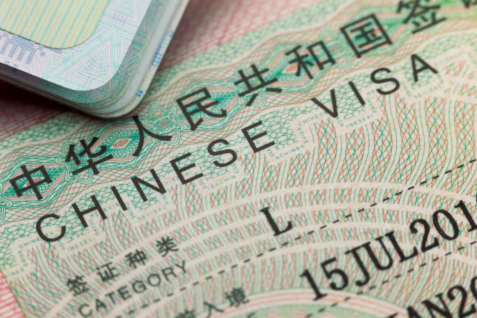 voyage chine visa